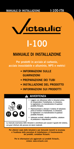 MANUALE DI INSTALLAZIONE