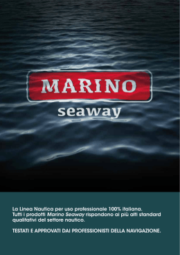 La Linea Nautica per uso professionale 100% italiana - Gen