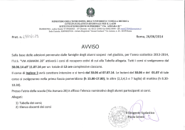 corsi di recupero estivi e tabelle