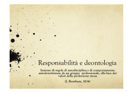 Responsabilità e deontologia
