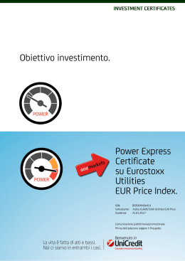 Obiettivo investimento. Power Express Certificate su