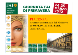Dagli Hospitalia medievali all`Ospedale Militare