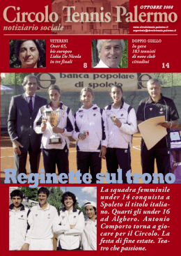 Mese di Ottobre Anno 2008 - Circolo del Tennis Palermo