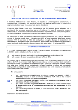 la cessione dell`autovettura e l`iva: i chiarimenti