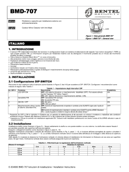 D-304960 BMD-707 Istruzioni di installazione / Installation Instructions