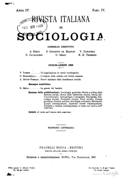 Rivista italiana di sociologia
