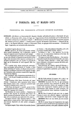 Ia TORNATA DEL 17 MARZO 1873