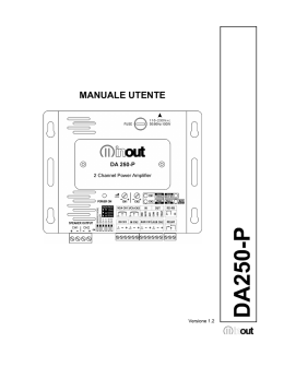 Manuale DA 250-P