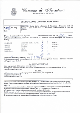 del G M 103 - Comune di Aci Catena
