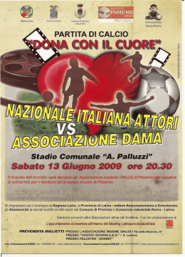 la locandina dell`evento.