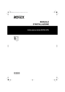 Manuale Di Installazione U Esterna HPU