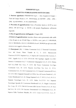 FERSERVIZI SpA erSWZFMDGWR`T`F`Q`J`ÙQ`ÙWBS`i