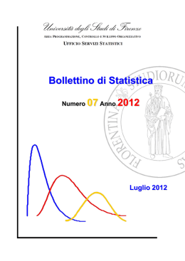 n&deg; 07/2012 - Servizio DAF - Universit&agrave; degli Studi di Firenze
