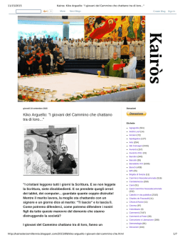 Kiko Arguello: "I giovani del Cammino che chattano tra di loro..."