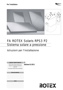 FA ROTEX Solaris RPS3 P2 Sistema solare a pressione