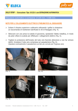 JOLLY STOP &ndash; Esecuzione Tipo JS 22 A con