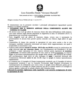 adempimenti e scadenziario elezioni a.s. 2015-16