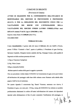 Verbale di Gara del 08-02-2012