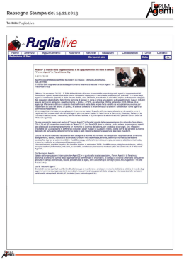 Puglia Live - Forum Agenti