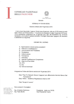 Responsabile unico per la prevenzione della corruzione e trasparenza