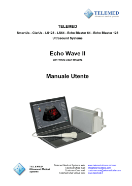 Manuale Echo Wave II Manuale Utente