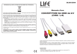 CONVERTITORE DA HDMI Ad A/V (CVBS / L-R)
