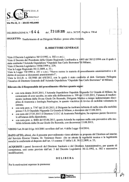 6 4 4 del . 23 LUG 2015 Atti n. 5673/P