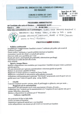 PROTEGGIAMO SERRA - Comune di Serra de` Conti