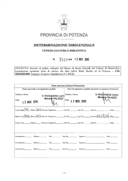 PR&Ugrave;VlNCl&Agrave; Dl ?&Ugrave;T&Egrave;NAZ - Provincia di Potenza