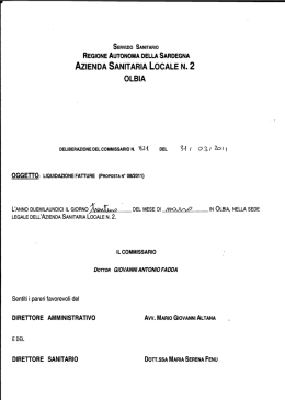 Delibera del 31 marzo 2011, n. 0821