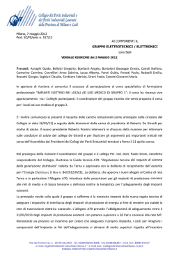 Verbale-gruppo EL ET maggio 2012 - Collegio Periti Industriali delle