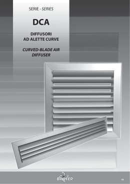 serie -series diffusori ad alette curve curved-blade air diffuser