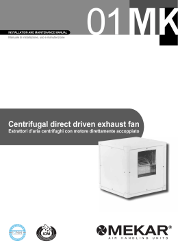 Centrifugal direct driven exhaust fan
