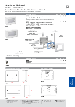 Scatole per Minicanali Boxes for Mini Trunkings