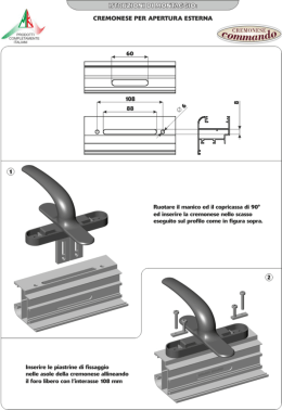 Page 1 ik nl @n j &Auml; cREMoNEsE PER APERTURA EsTERMA Y Y