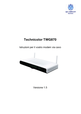 Technicolor TWG870 - upc cablecom business