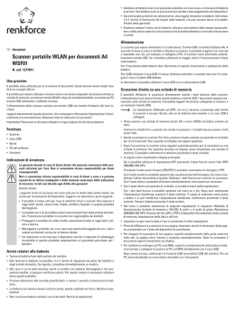 Scanner portatile WLAN per documenti A4 WSF01