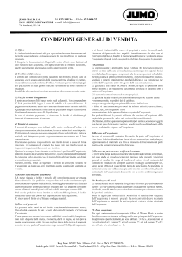 Condizioni generali di vendita