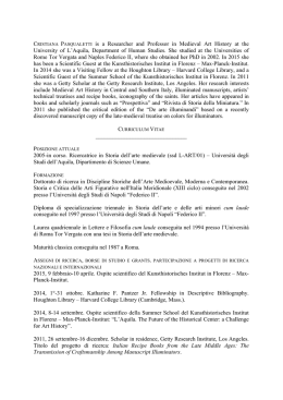 Pasqualetti Cristiana - Dipartimento di Scienze umane