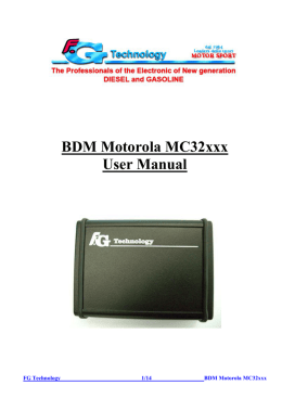 BDM Motorola MC32xxx User Manual