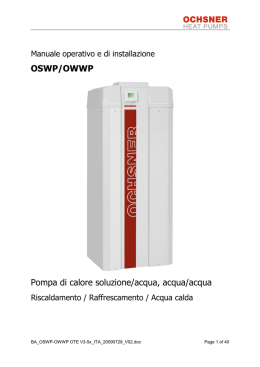 Manuale tecnico OWWP