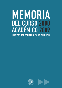 Memoria del curso académico 2008-2009
