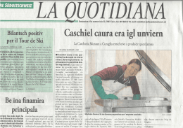 La Quotidiana, 08.01.15 Beitrag K&auml;serei Muraun