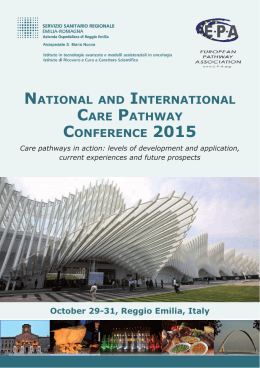 national and international care pathway conference 2015