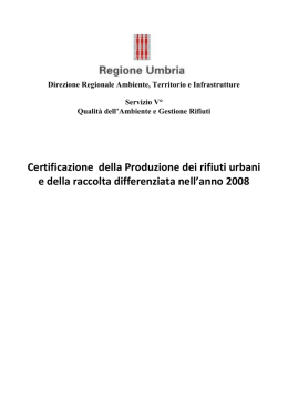 Scarica i dati completi sulla raccolta differenziata e