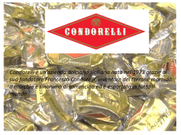 Condorelli è un`azienda dolciaria siciliana, famosissima soprattutto