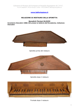 Laboratorio di Restauro del Fortepiano di Donatella Degiampietro