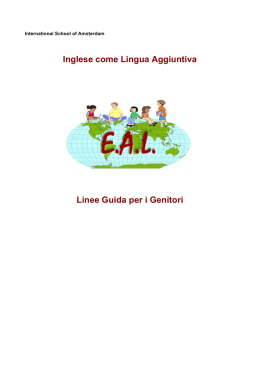 EAL Parent Booklet in Italian