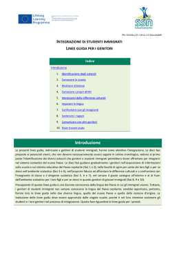 integrazione di studenti immigrati linee guida per i genitori