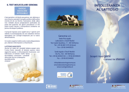 Intolleranza al lattosio